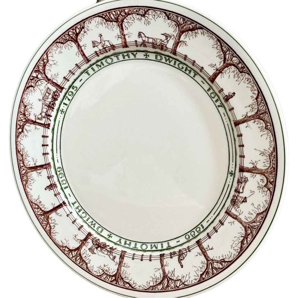 Yale University Timothy Dwight Dining Hall Syracuse Ceramic Dinner Plate.
